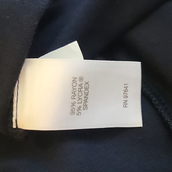 J. Jill Navy Blue Wearever Collection Open Front Cardigan Size Medium TALL - Picture 3 of 8